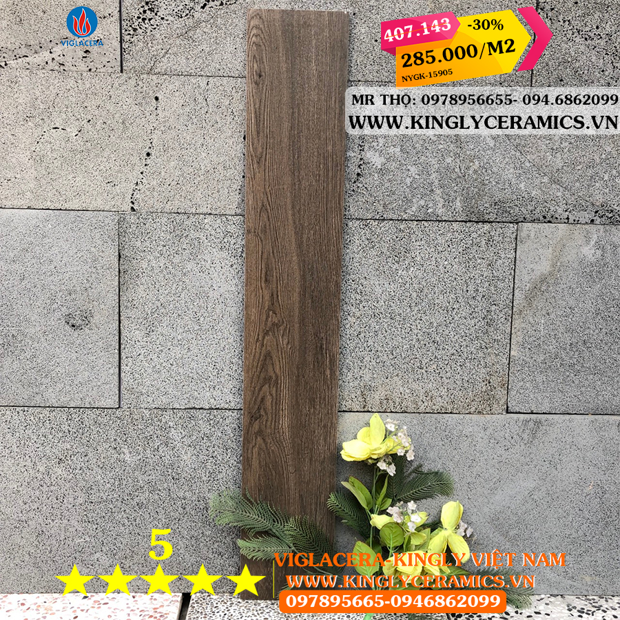 Gạch giả gỗ Viglacera 15x90 NYGK 15905